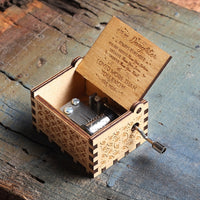 Wooden Hand Crank Queen Music Box Game Of Thrones Dragon Ball TO MY Goigeous Wife Theme Music Box-Music Boxes-Golonzo