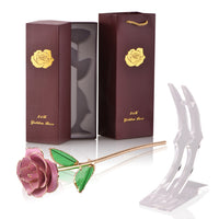 Eternal Love - Rose With Stand for Precious Gift-Artificial Flora-Golonzo