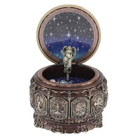 Vintage Music Box with 12 Constellations Rotating Goddess-Music Boxes-Golonzo