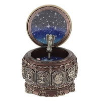 Vintage Music Box with 12 Constellations Rotating Goddess-Music Boxes-Golonzo