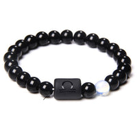 12 Zodiac Signs Charm Natural Stone Beads Bracelets-Bracelets-Golonzo