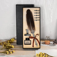 Luxury Fountain Pen Set Vintage Feather Pen-Pens-Golonzo