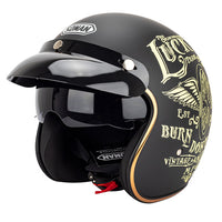 Racer Motorcycle Helmet Vintage Open Face-Motorcycle Helmets-Golonzo