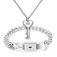 Love Lock Your Heart Bracelet Set-Bracelet-Golonzo
