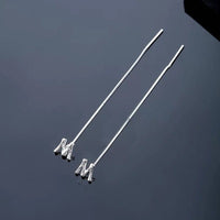 Shiny Alphabet Earrings-Earrings-Golonzo