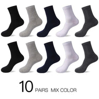10 Pairs / Lot Men's Breathable Cotton Socks -US size(7-12)-Socks-Golonzo