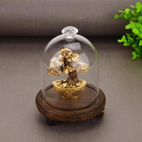 Feng Shui Fortune tree Gold Foil Money Tree Bonsai Office Tabletop-gift box-Golonzo
