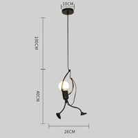 Modern pendant lamp little man climbing Elegant Hanger for home indoor Lighting Art-Lamps-Golonzo