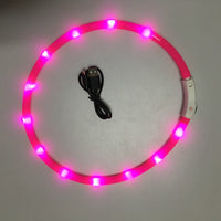 LED Glowing Dog Collar - USB Charging Pet Dog Collar-collar and harness-Golonzo