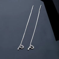 Shiny Alphabet Earrings-Golonzo