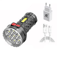 Super Bright Flashlight Ultra Powerful LED Torch Rechargeable-Flashlights-Golonzo