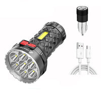 Super Bright Flashlight Ultra Powerful LED Torch Rechargeable-Flashlights-Golonzo