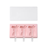 Silicone Ice Cream Mold with Cover Animals Shape Jelly Form Maker-Kitchen Slicers-Golonzo