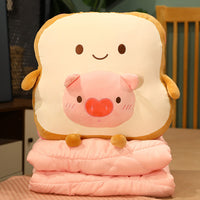 40x40cm Lovely Bread Plush Pillow-Pillows-Golonzo