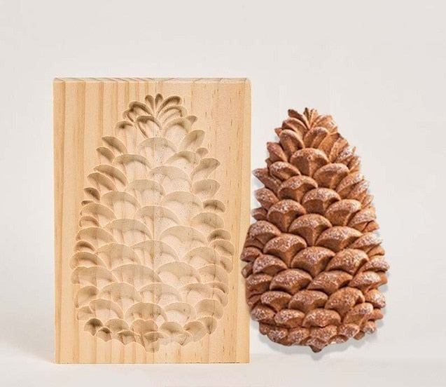 Wood Pine Cones patterned Cookie Cutter-Cookie Cutters-Golonzo