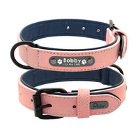 Leather Dog Collar Leash Set - Personalized Customized Dogs Collars-Pet Collars & Harnesses-Golonzo