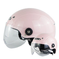 Women Motorcycle Helmet Pink Half Cascos Half Face Vespa Helmet-Motorcycle Helmets-Golonzo