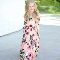 Girls Floral Princess Dress-Dresses-Golonzo