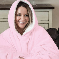 Oversized Hoodie Blanket with Fleece Warm Hoodies Sweats-Sweater-Golonzo