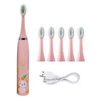 Kids Electric Toothbrush With 5 Brush Heads-Toothbrushes-Golonzo