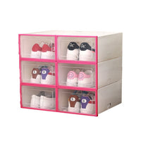Transparent Shoes Box 6pcs - For Shoes Storage-Shoe Racks & Organizers-Golonzo