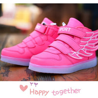 Kids LED Light up Shoes with wing-Shoes-Golonzo