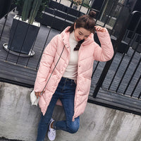 Winter Jacket Women Hooded Coats Parka Thick Cotton Padded-Coats and Jackets-Golonzo