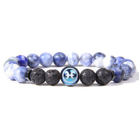 12 Zodiac Signs Charm Natural Stone Beads Bracelets-Bracelets-Golonzo