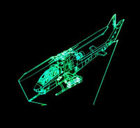 Touch Remote Control Air Plane 3D Light LED Table Lamp Optical Illusion Bulb Night Light 7 Colors Changing Mood Lamp-Lamps-Golonzo