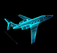 Touch Remote Control Air Plane 3D Light LED Table Lamp Optical Illusion Bulb Night Light 7 Colors Changing Mood Lamp-Lamps-Golonzo