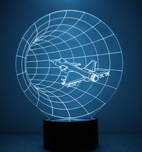 Touch Remote Control Air Plane 3D Light LED Table Lamp Optical Illusion Bulb Night Light 7 Colors Changing Mood Lamp-Lamps-Golonzo