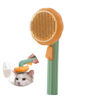 Pumpkin Pet Brush, Self Cleaning Slicker Brush for Grooming-Pet Combs & Brushes-Golonzo