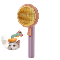 Pumpkin Pet Brush, Self Cleaning Slicker Brush for Grooming-Pet Combs & Brushes-Golonzo