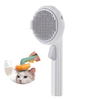 Pumpkin Pet Brush, Self Cleaning Slicker Brush for Grooming-Pet Combs & Brushes-Golonzo