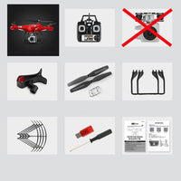 Quadcopter With Camera 1080P WIFI Real Time Video Altitude-Remote Control Helicopters-Golonzo