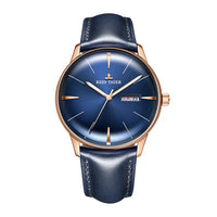 Heritor Luxury Dress Watch Genuine Leather Strap-Watch-Golonzo