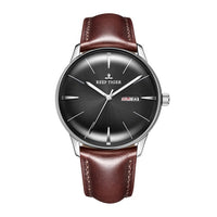 Heritor Luxury Dress Watch Genuine Leather Strap-Watch-Golonzo