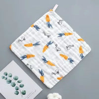 Baby Pure Cotton Printable Hanging Small Towel-Baby guards-Golonzo