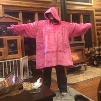 Oversized Hoodie Blanket with Fleece Warm Hoodies Sweats-Sweater-Golonzo