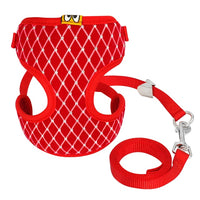 Nylon Mesh Vest Cat Harnesses with Leash Set-Pet Collars & Harnesses-Golonzo