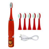 Kids Electric Toothbrush With 5 Brush Heads-Toothbrushes-Golonzo
