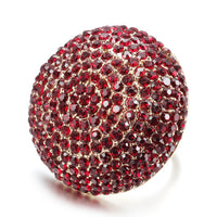 Jewelry Crystal Gift - Colorful Crysta Gold Color Rings-Rings-Golonzo