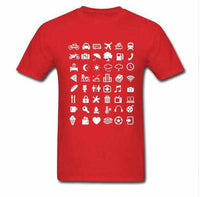 Travel Icon T-Shirt for Traveler / Backpacking-Shirts and Tops-Golonzo