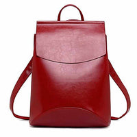 Youth Leather Fashion Women Backpack-Backpacks-Golonzo