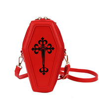 Gothic Coffin Shoulder Bag Cross Designer-Shoulder Bags-Golonzo