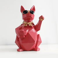 Cat Dog Figurines Resin Moden Crafts Animals Miniature cute ornaments for Home office decoration Storage bowl-statue-Golonzo
