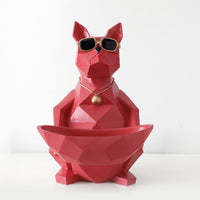 Cat Dog Figurines Resin Moden Crafts Animals Miniature cute ornaments for Home office decoration Storage bowl-statue-Golonzo