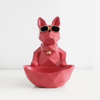 Cat Dog Figurines Resin Moden Crafts Animals Miniature cute ornaments for Home office decoration Storage bowl-statue-Golonzo