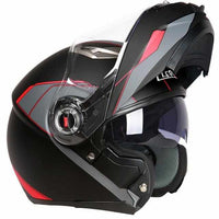 LS2 FF370 Motorcycle Racer Helmet - Flip up Full Face Dual Lens-Motorcycle Helmets-Golonzo