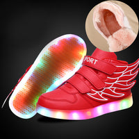 Kids LED Light up Shoes with wing-Shoes-Golonzo